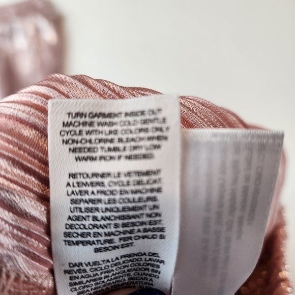 PEEK special occasion pants size 12 Rose Pink metallic NEW - Picture 8 of 14